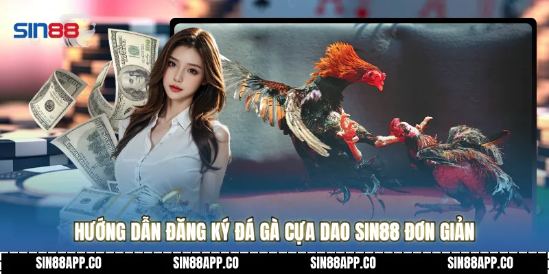 Hướng dẫn đăng ký đá gà cựa dao Sin88 đơn giản
